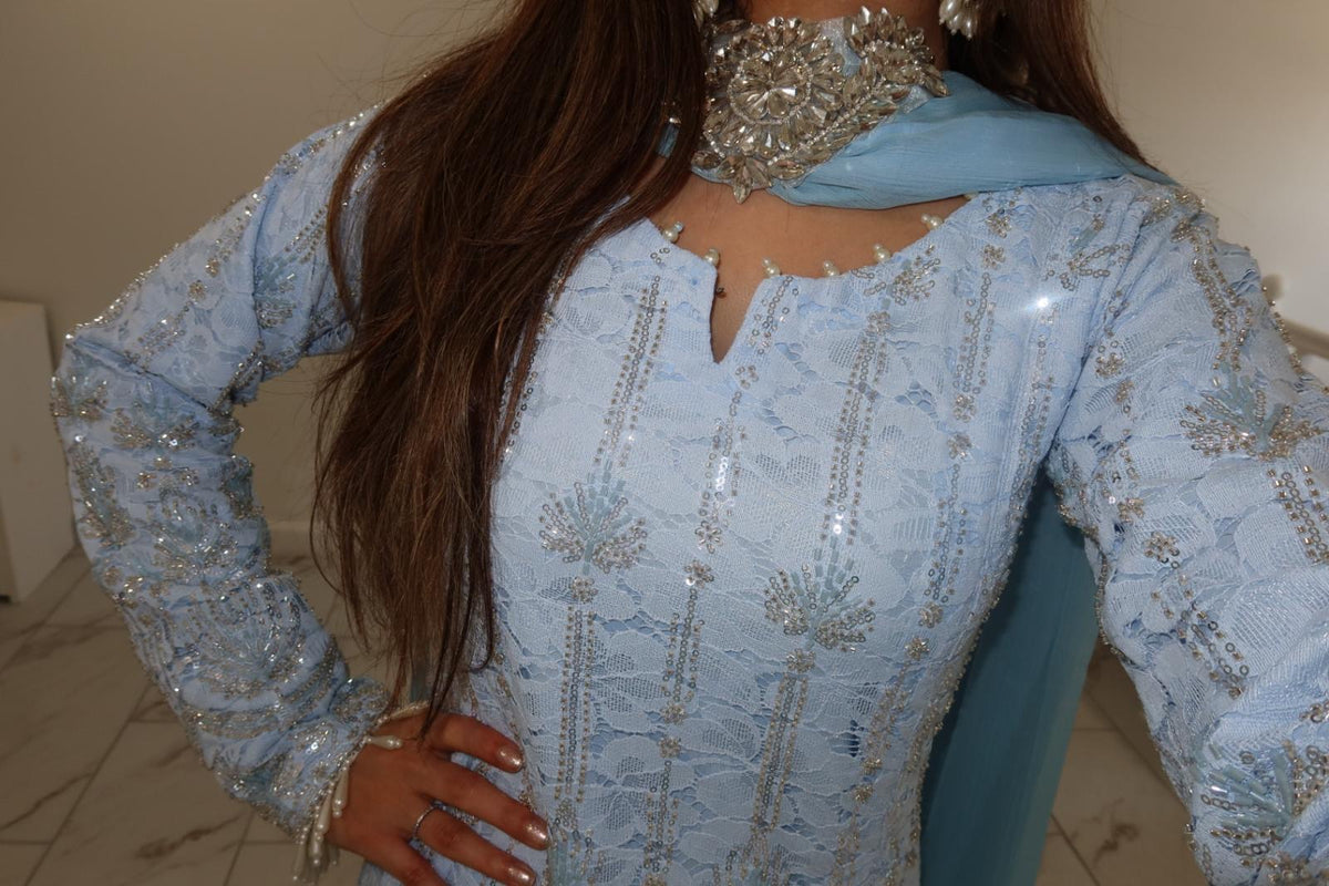 SKY BLUE - Chentilly Net Suit