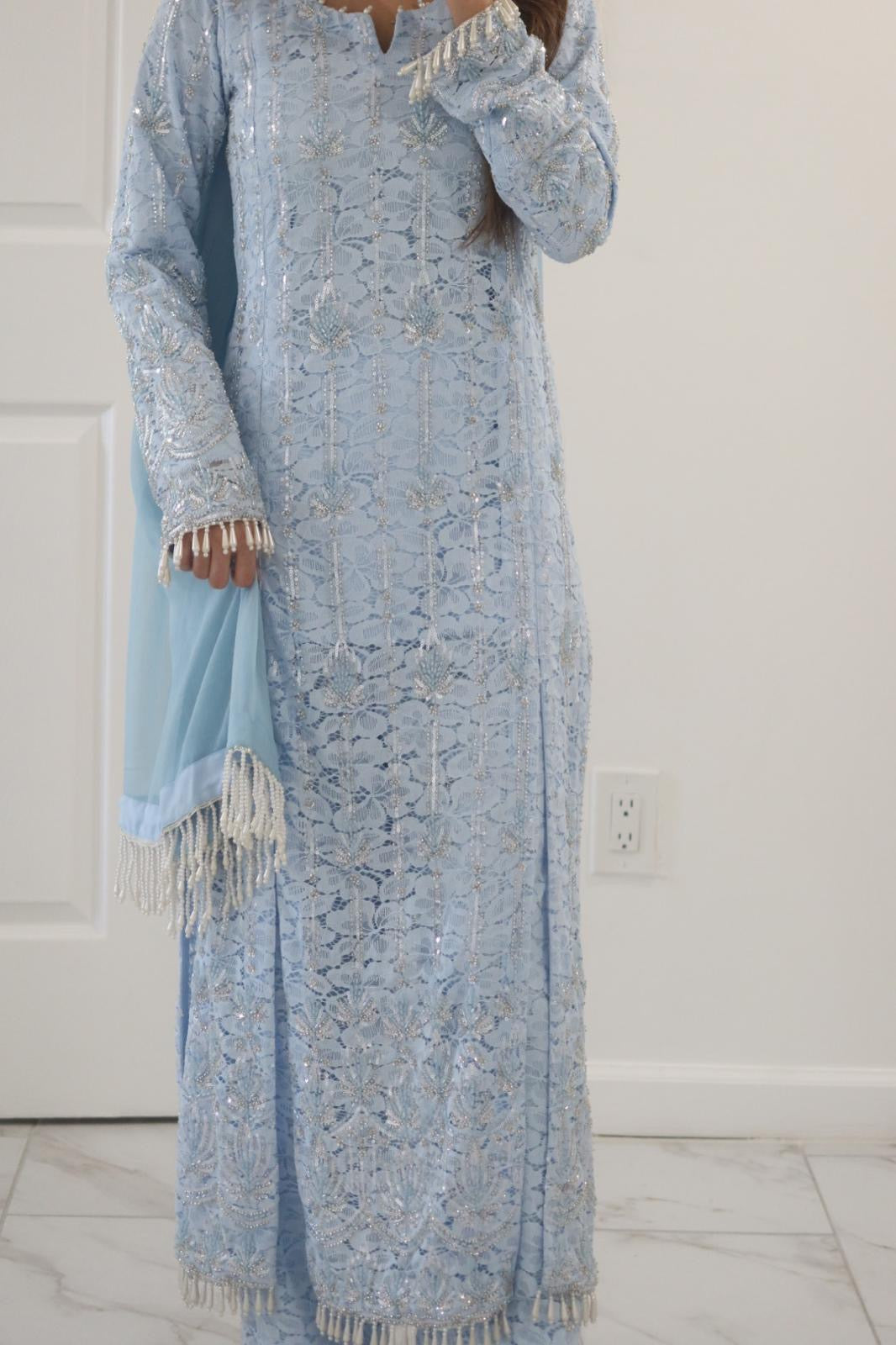SKY BLUE - Chentilly Net Suit
