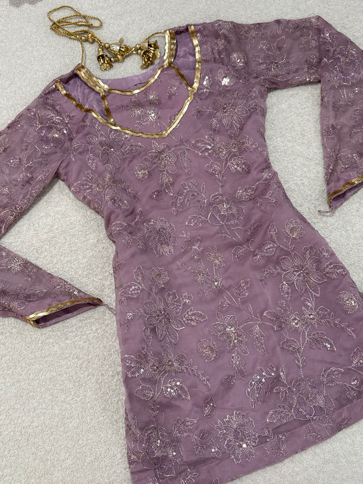 ZAINAB - Lavendar Bloom Palazzo Suit