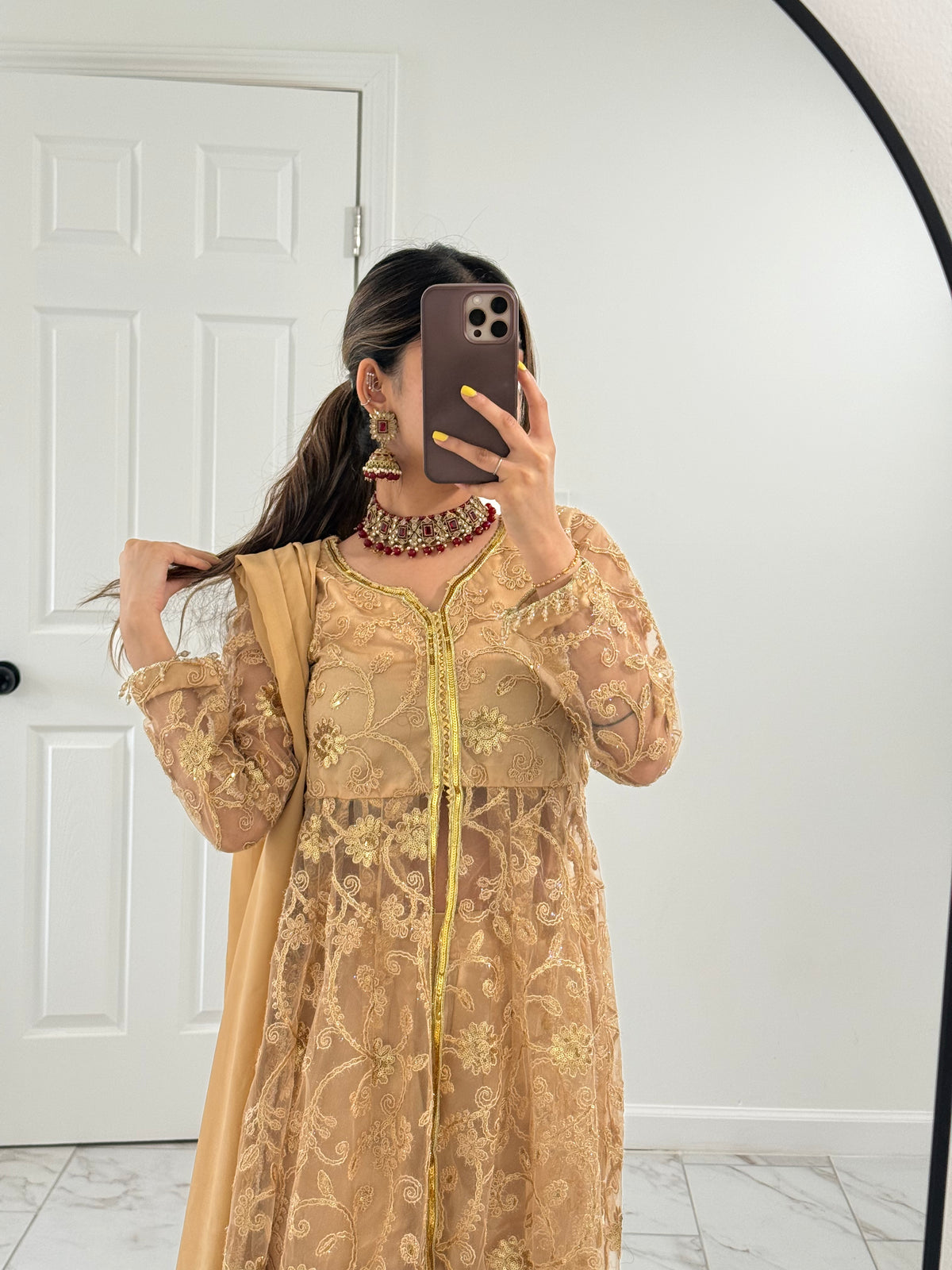 BEIGE - Jacket Style Pant Suit