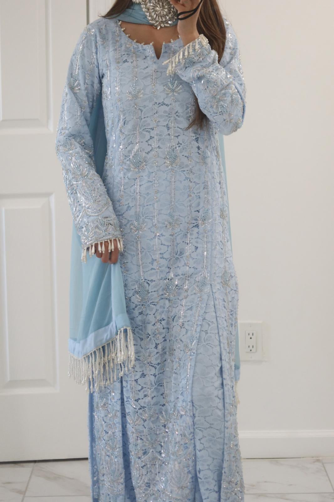 SKY BLUE - Chentilly Net Suit