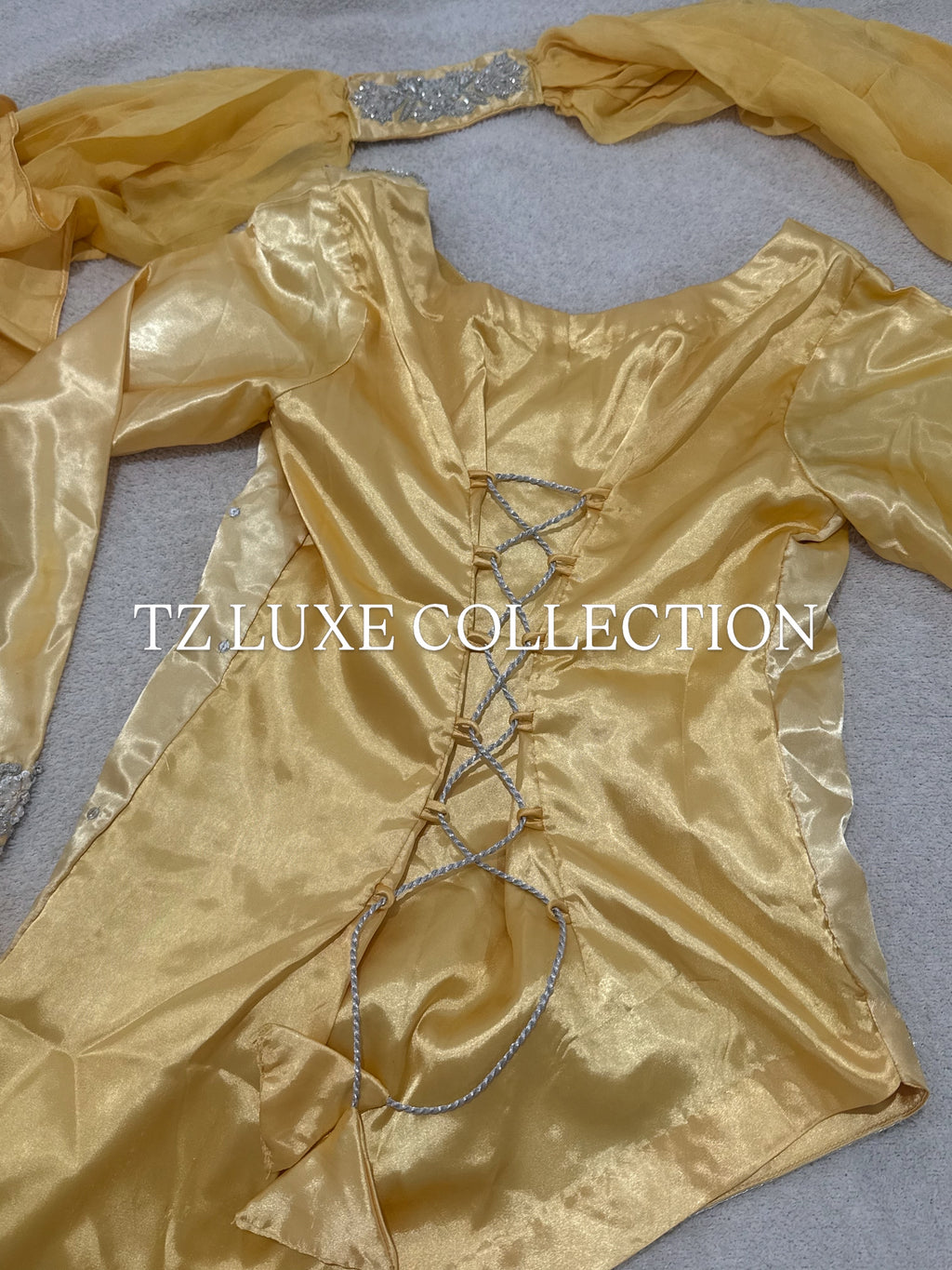 SUNEHRI - Luxury Silk Suit with Handwork