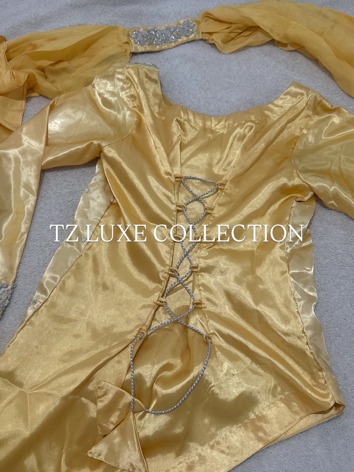 SUNEHRI - Luxury Silk Suit with Handwork