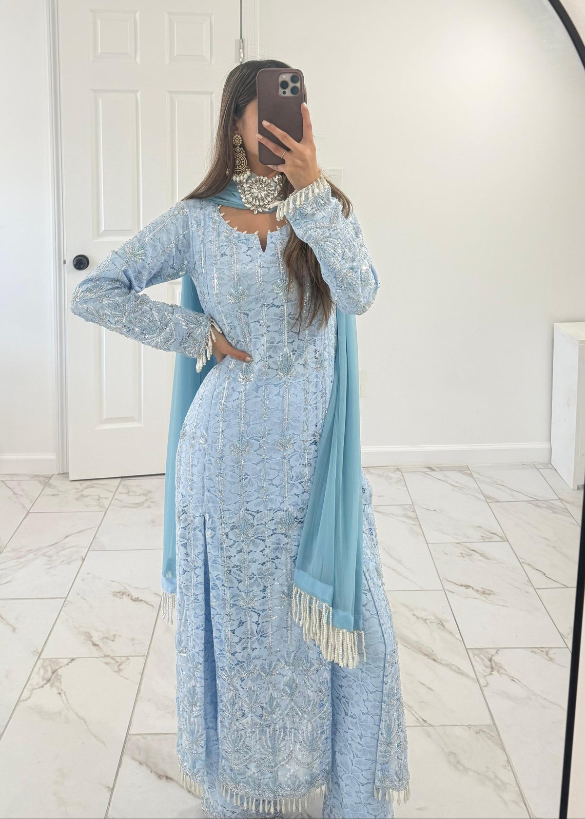 SKY BLUE - Chentilly Net Suit