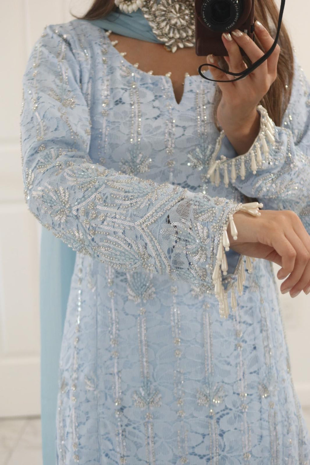 SKY BLUE - Chentilly Net Suit
