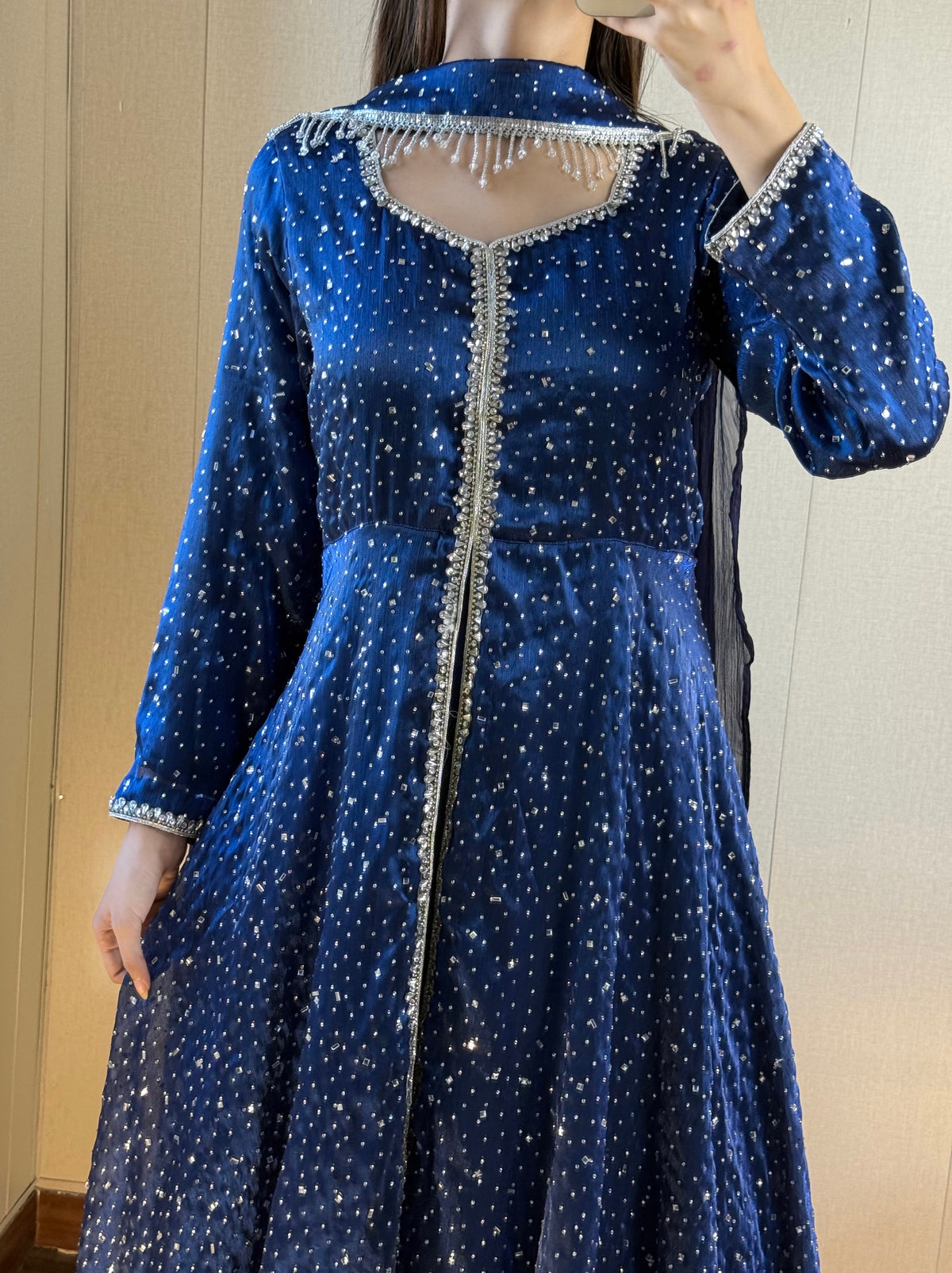 AZURE - Royal Blue Gown with Stones