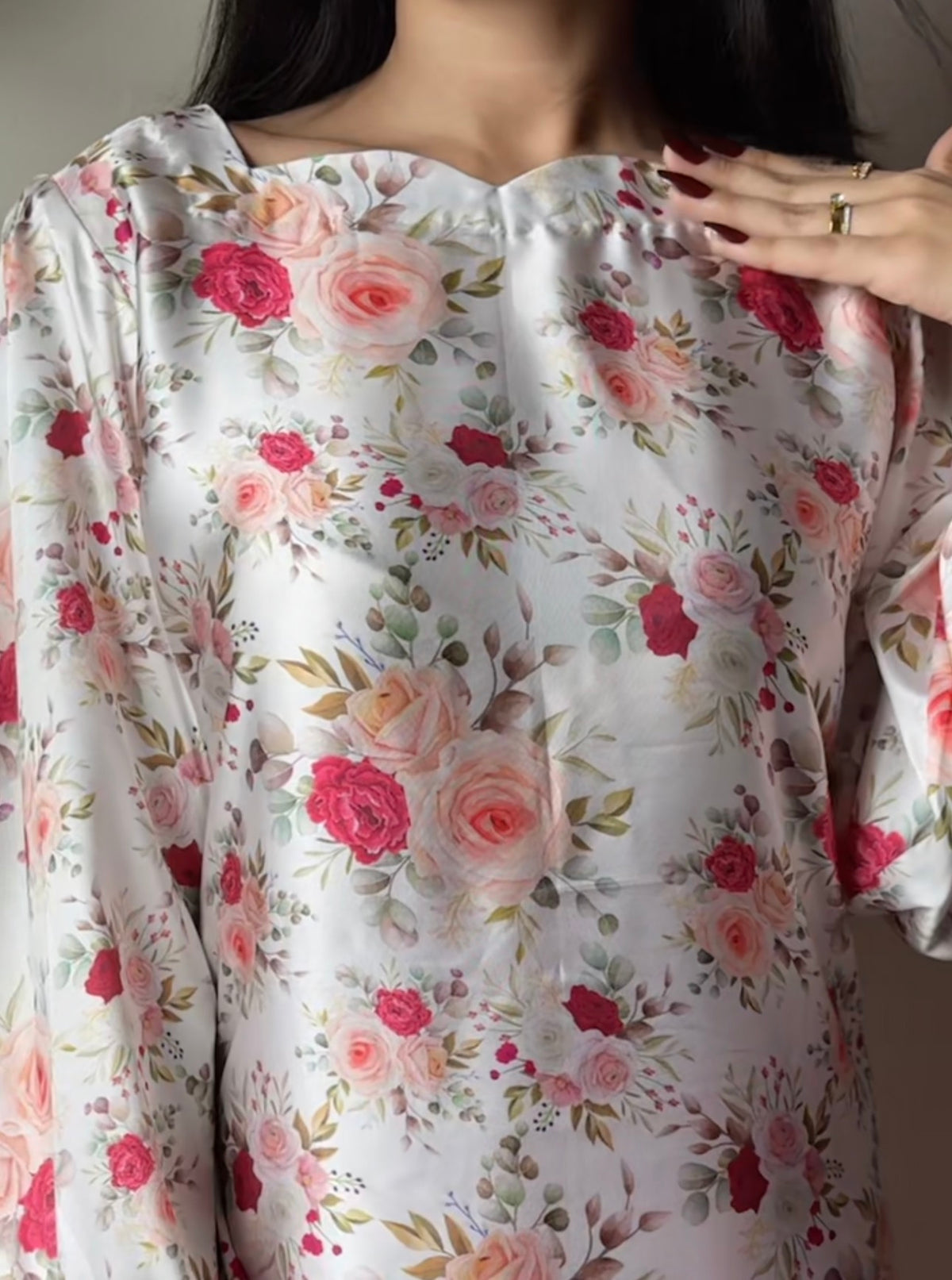 AYLA - Soft Silk Floral Suits
