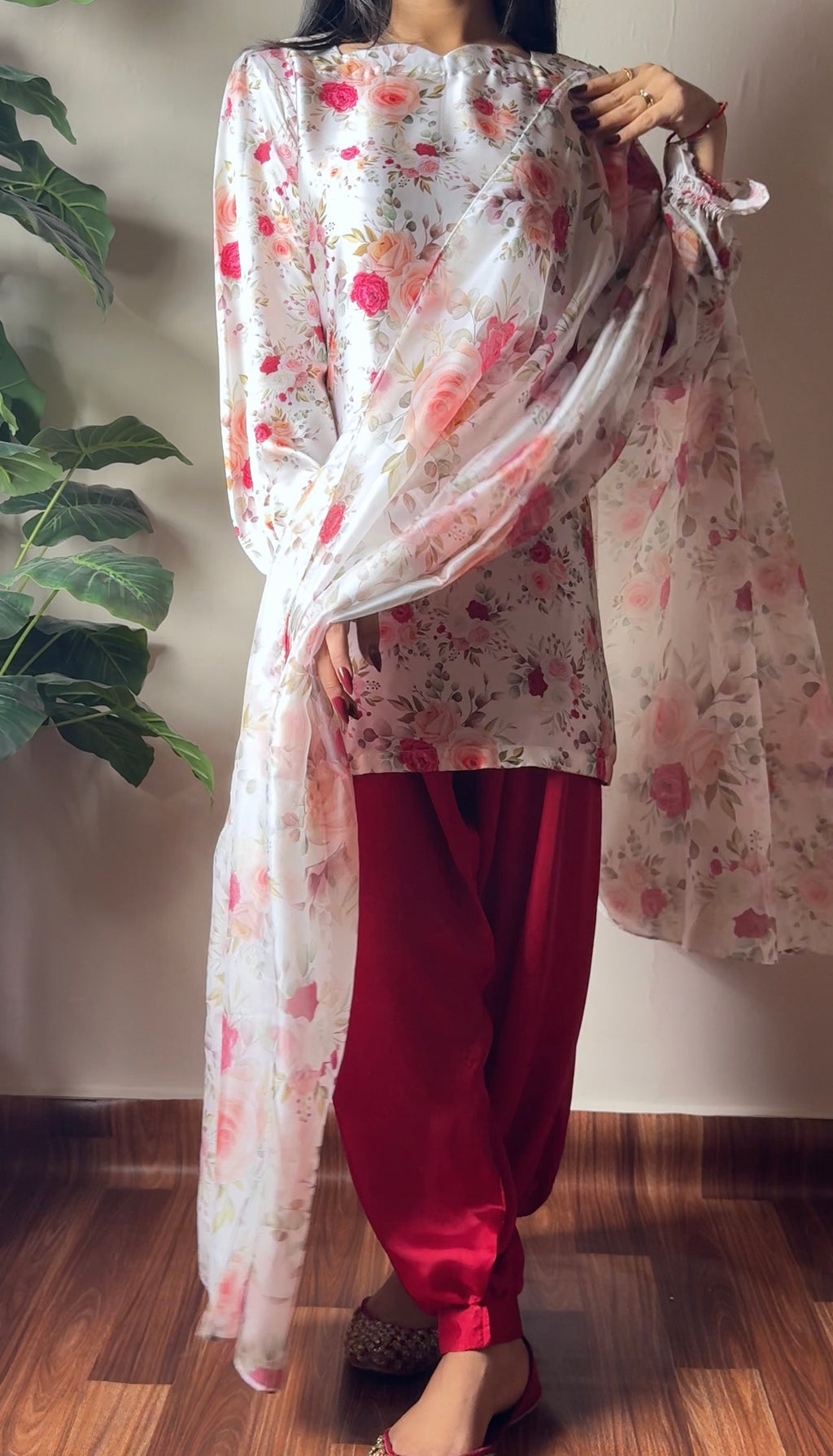 AYLA - Soft Silk Floral Suits
