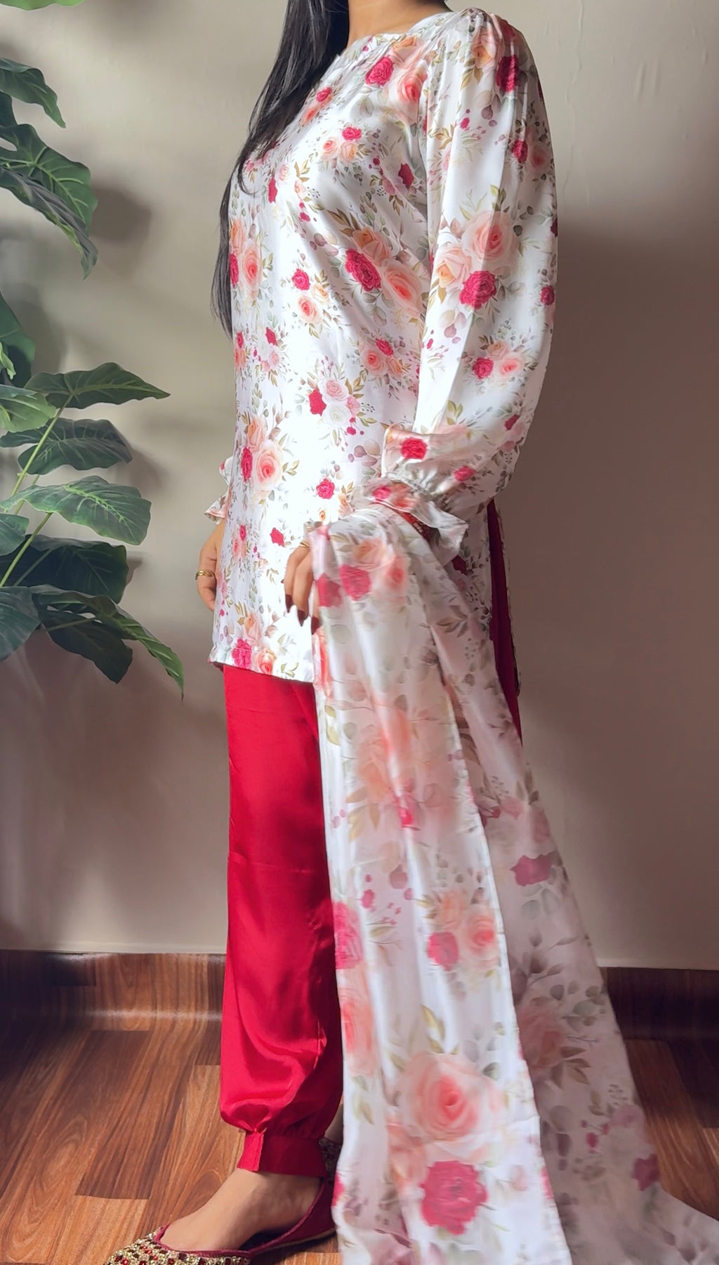 AYLA - Soft Silk Floral Suits