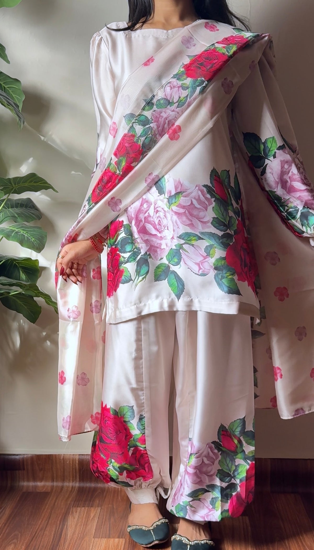 AYLA - Soft Silk Floral Suits
