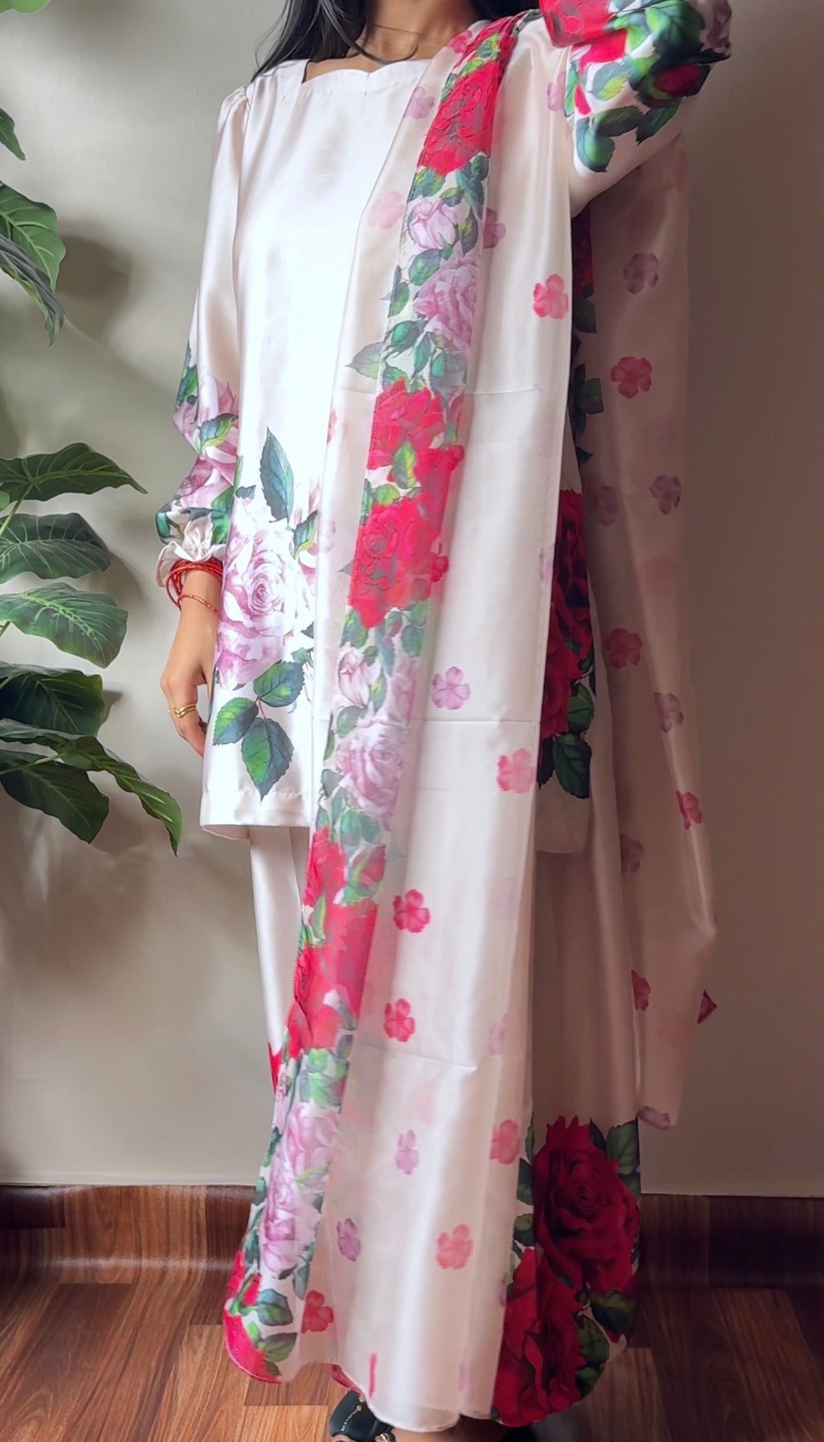 AYLA - Soft Silk Floral Suits