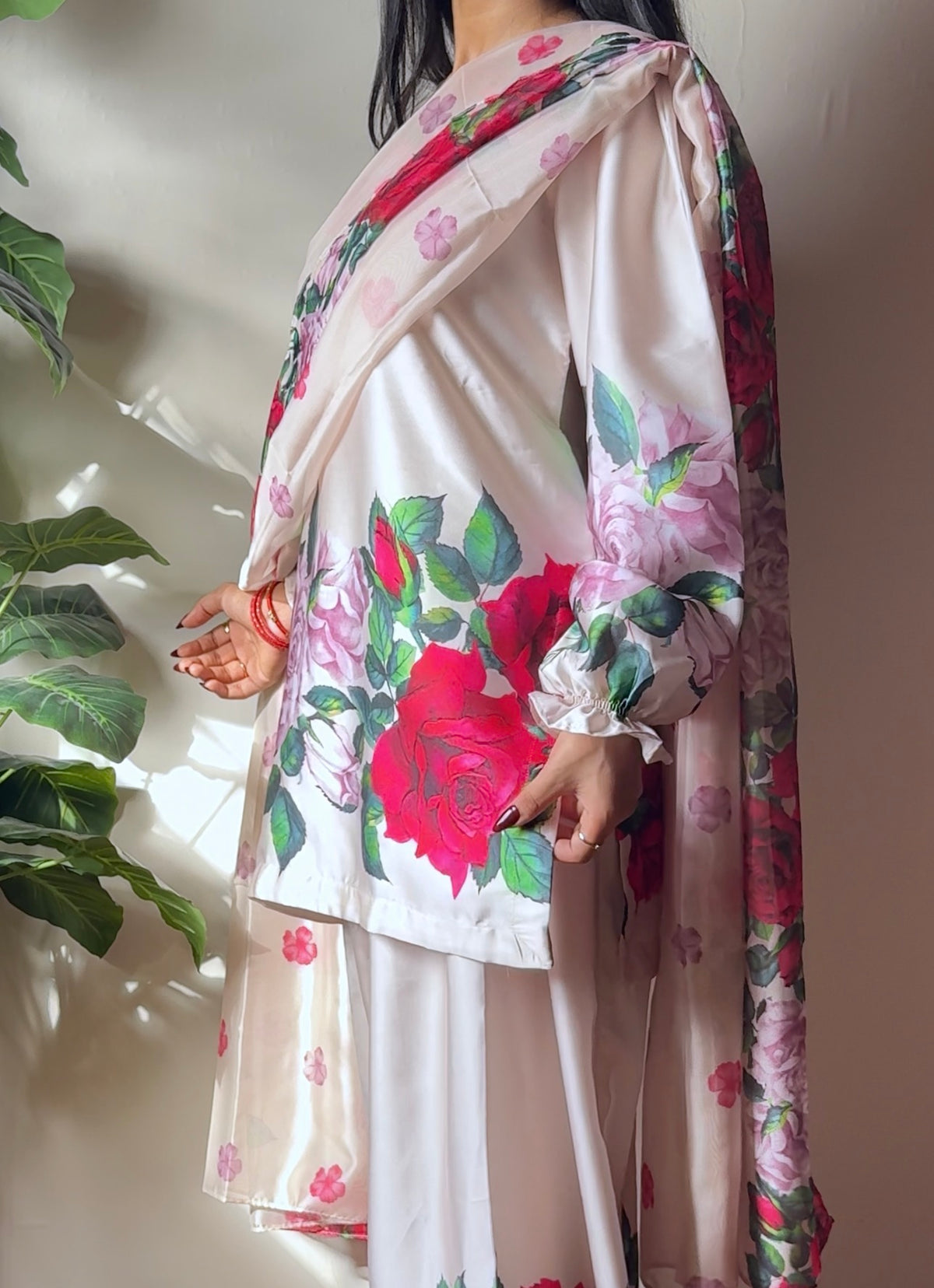 AYLA - Soft Silk Floral Suits