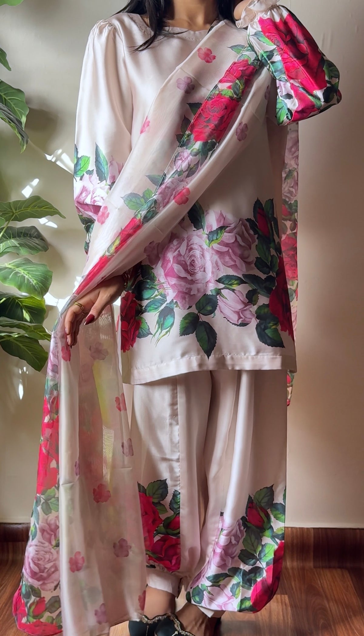 AYLA - Soft Silk Floral Suits