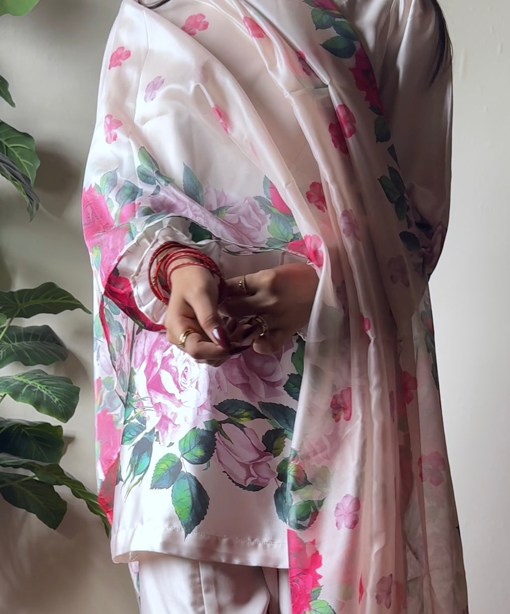 AYLA - Soft Silk Floral Suits