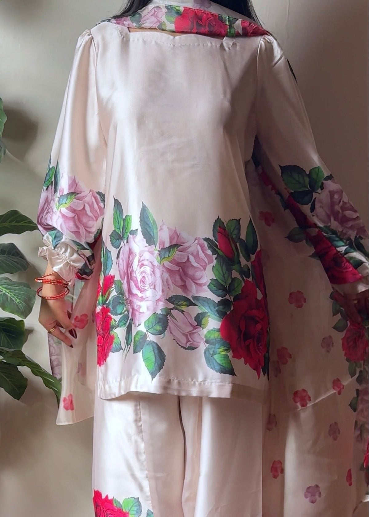 AYLA - Soft Silk Floral Suits