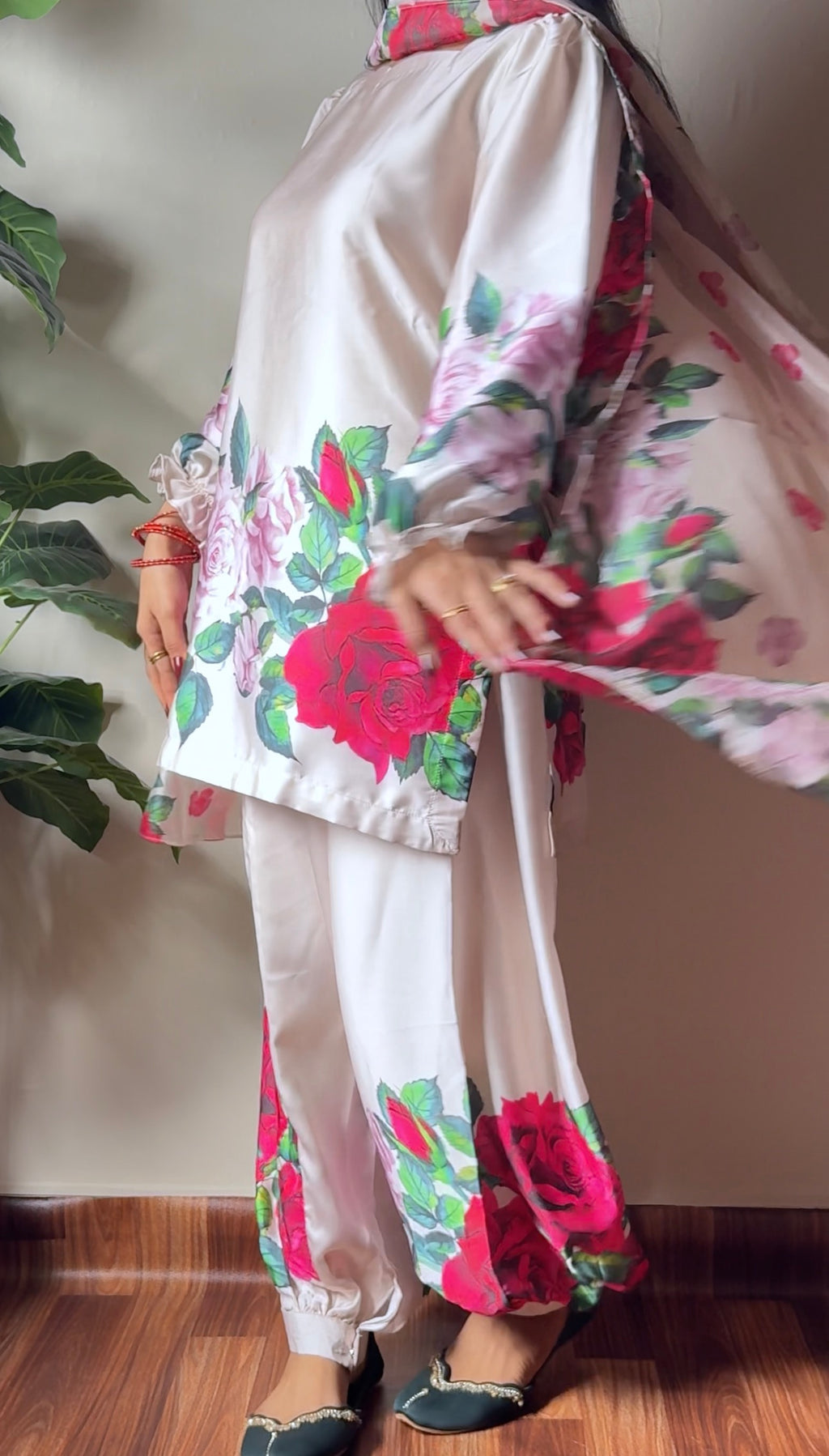 AYLA - Soft Silk Floral Suits