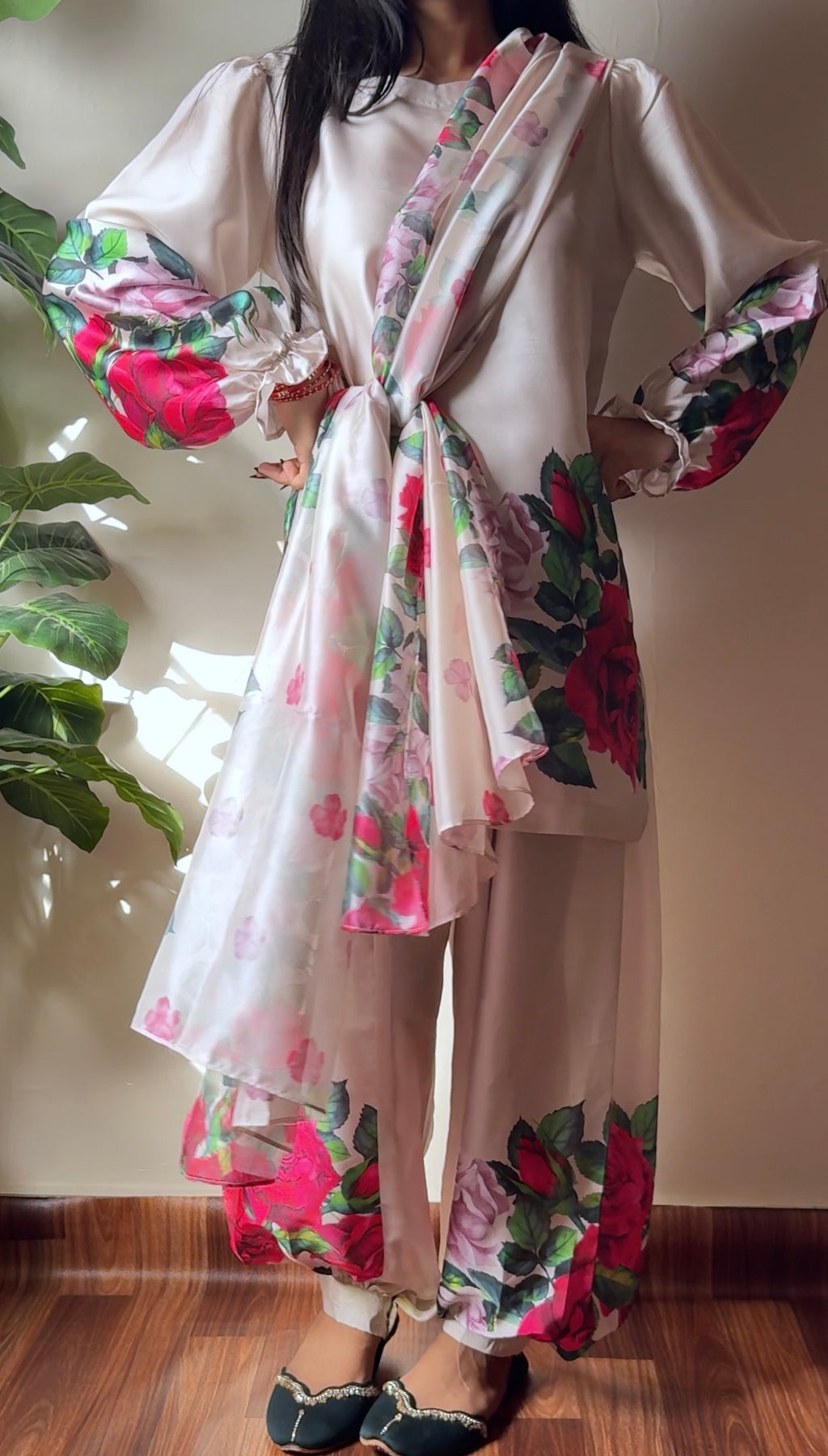AYLA - Soft Silk Floral Suits
