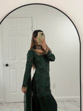 FAIZA - Emerald Green Farshi Suit