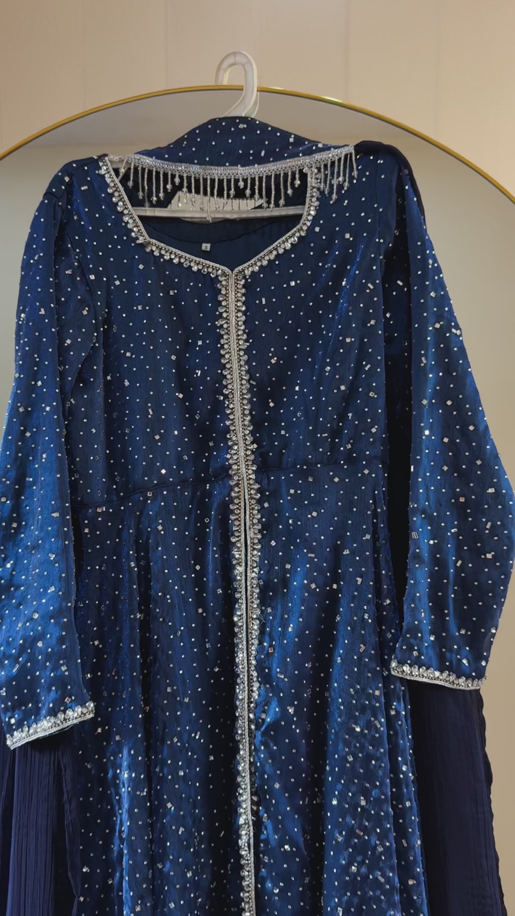 AZURE - Royal Blue Gown with Stones