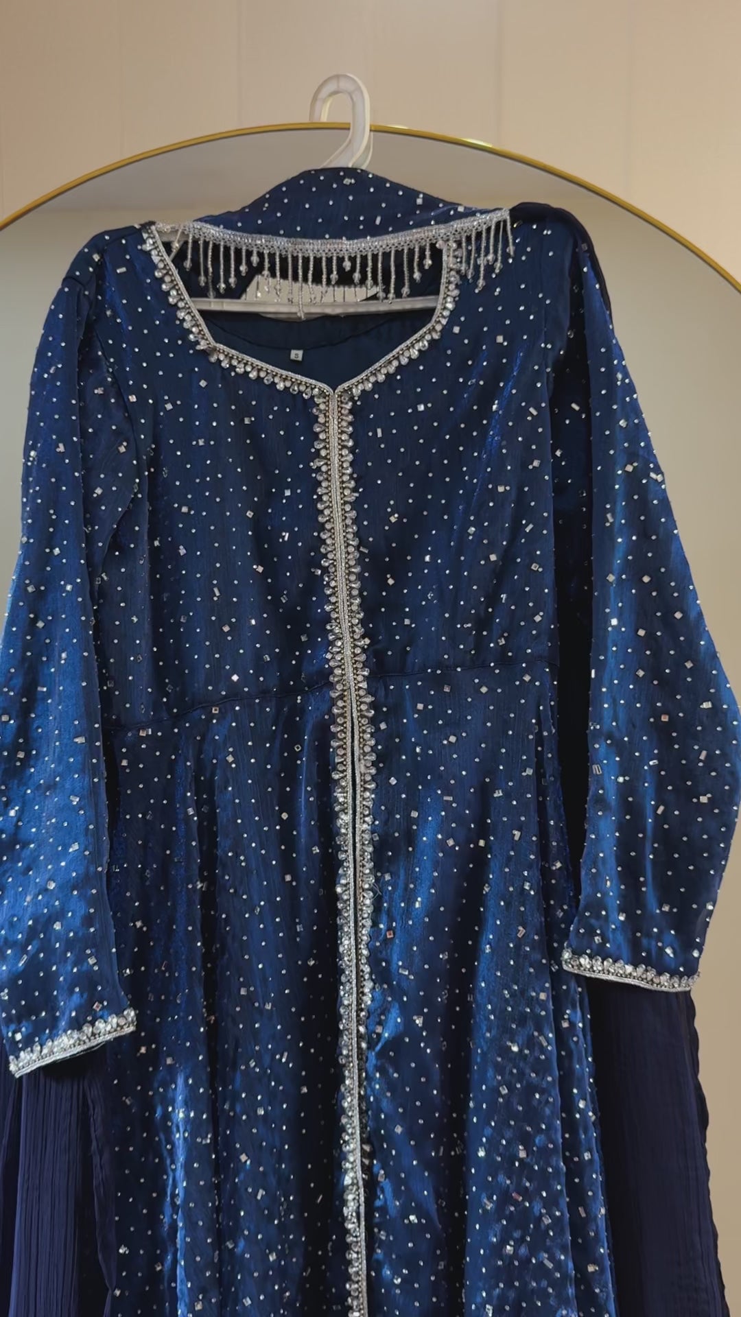 AZURE - Royal Blue Gown with Stones