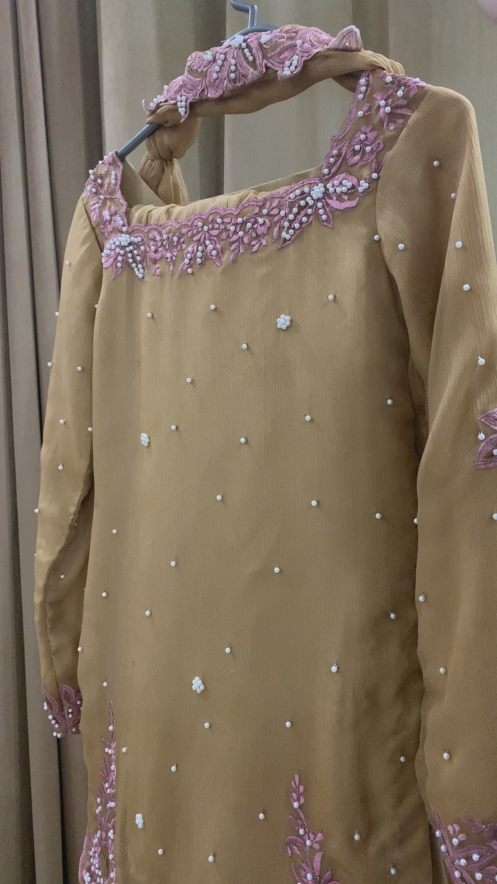 CHAI - Chiffon Hand Embroidered Sharara