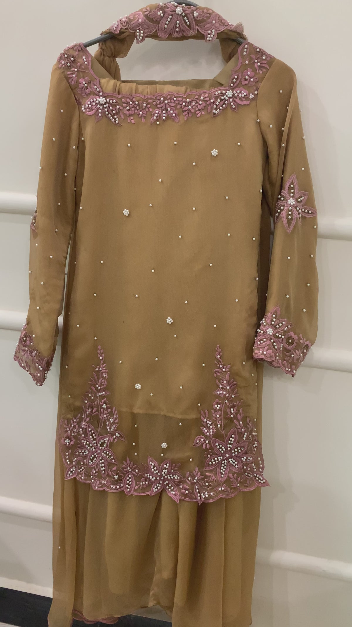 CHAI - Chiffon Hand Embroidered Sharara