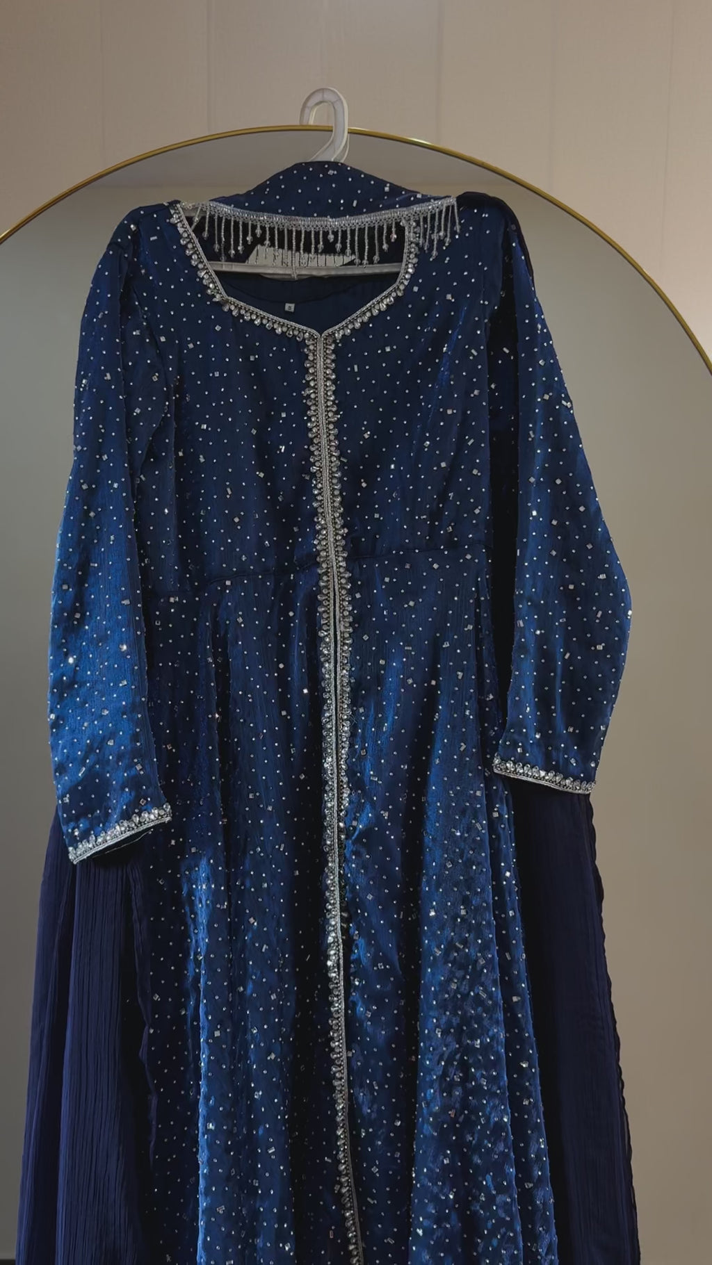 AZURE - Royal Blue Gown with Stones