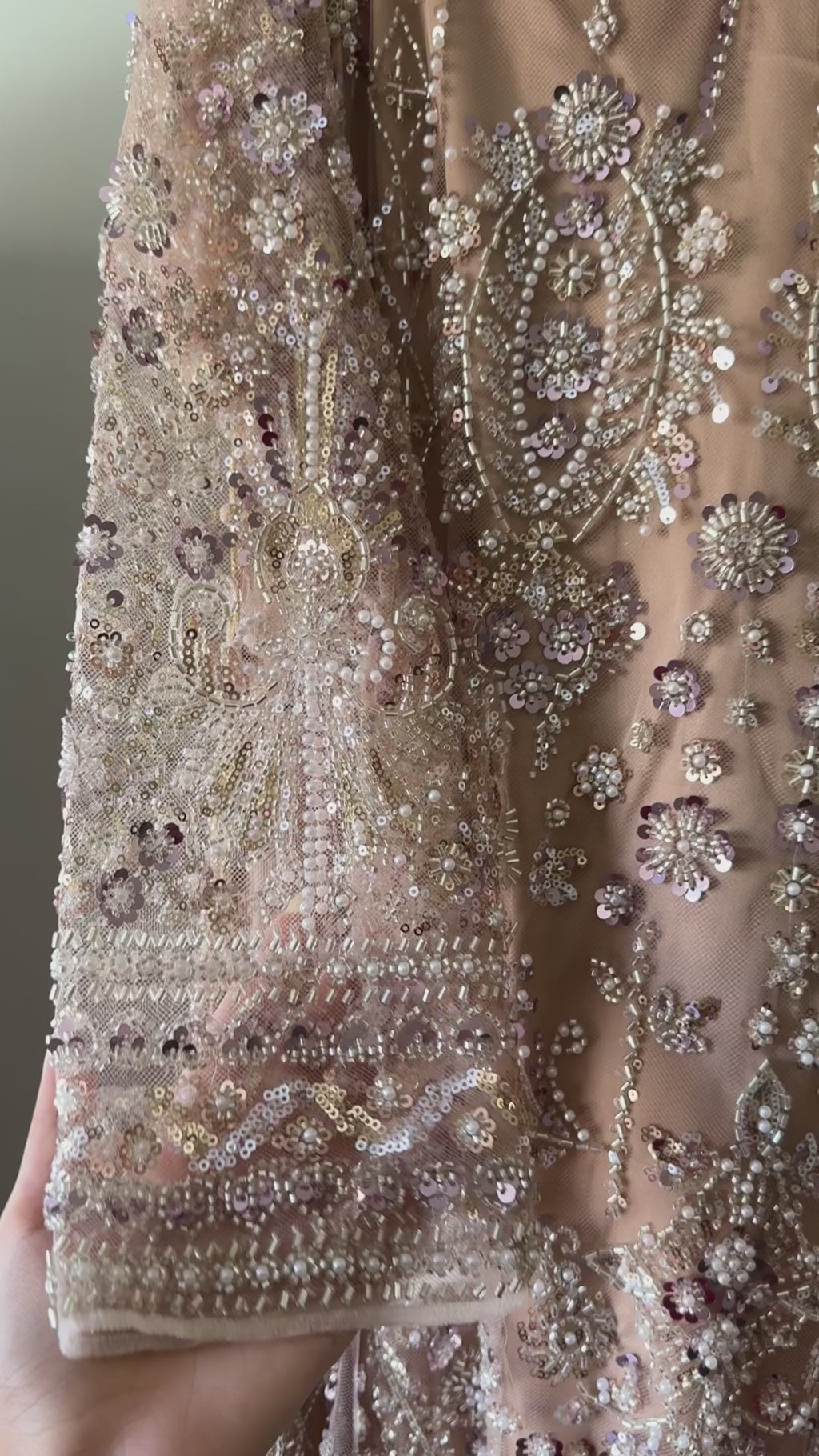 ROSHNI - Gold Cutdana Lehenga with Red Dupatta