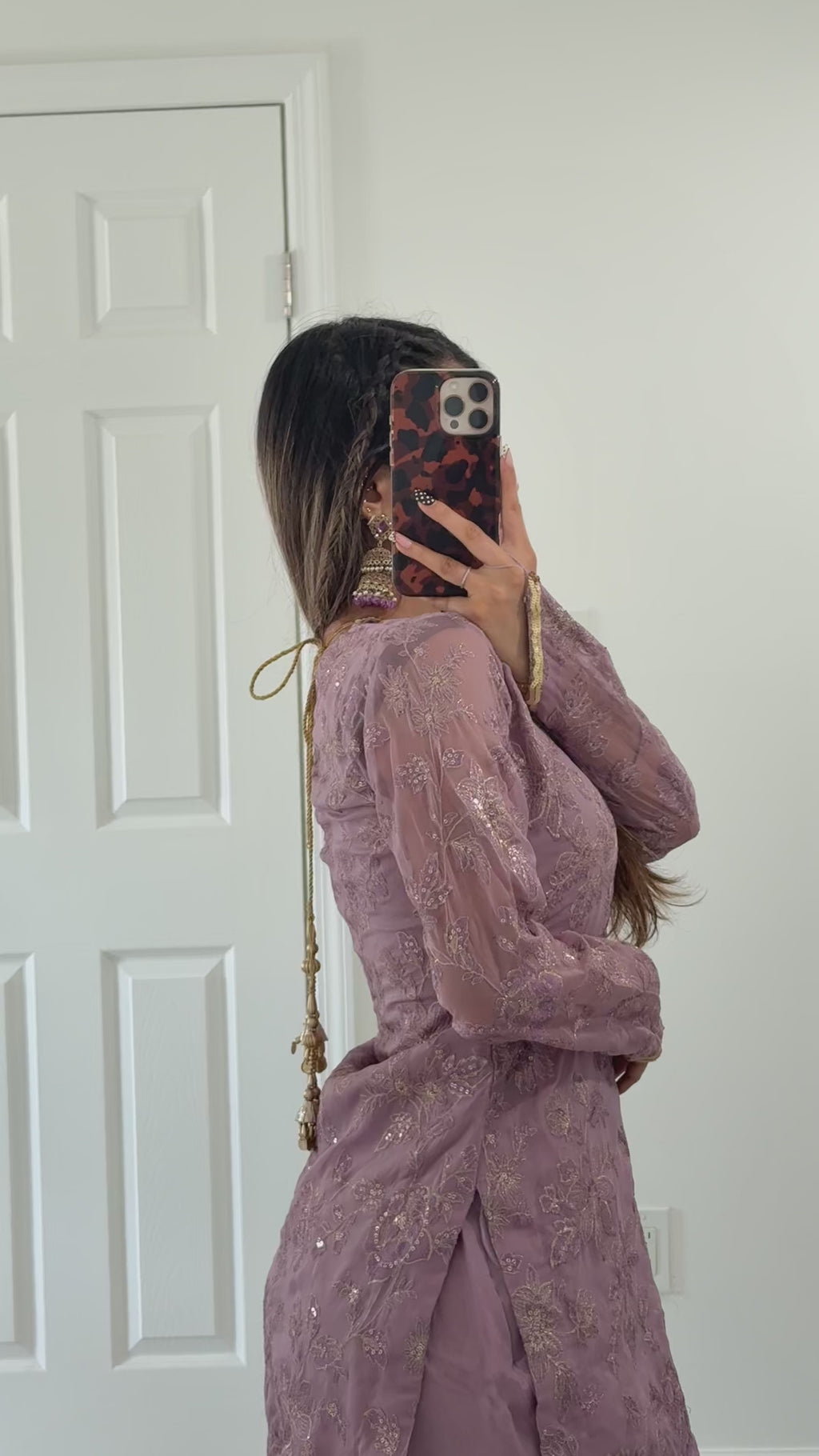 ZAINAB - Lavendar Bloom Palazzo Suit