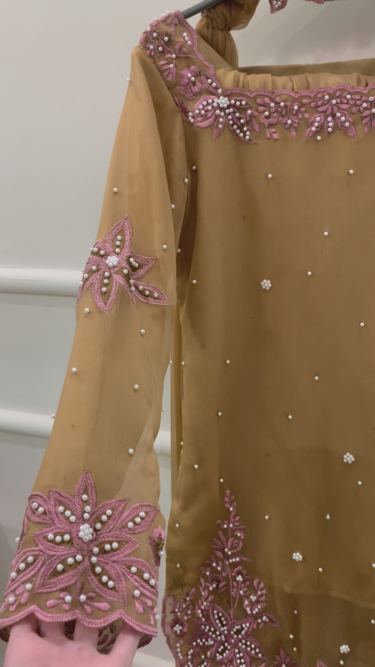 CHAI - Chiffon Hand Embroidered Sharara