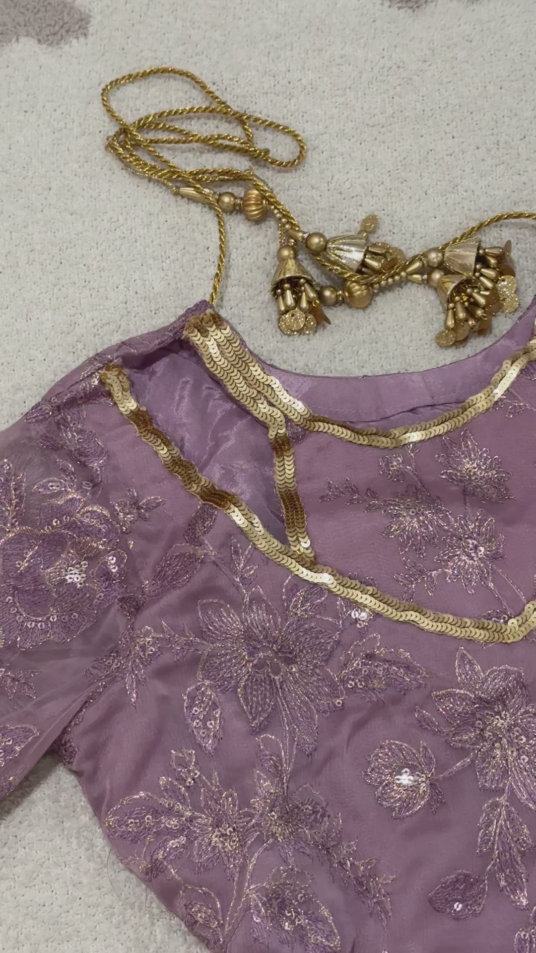 ZAINAB - Lavendar Bloom Palazzo Suit