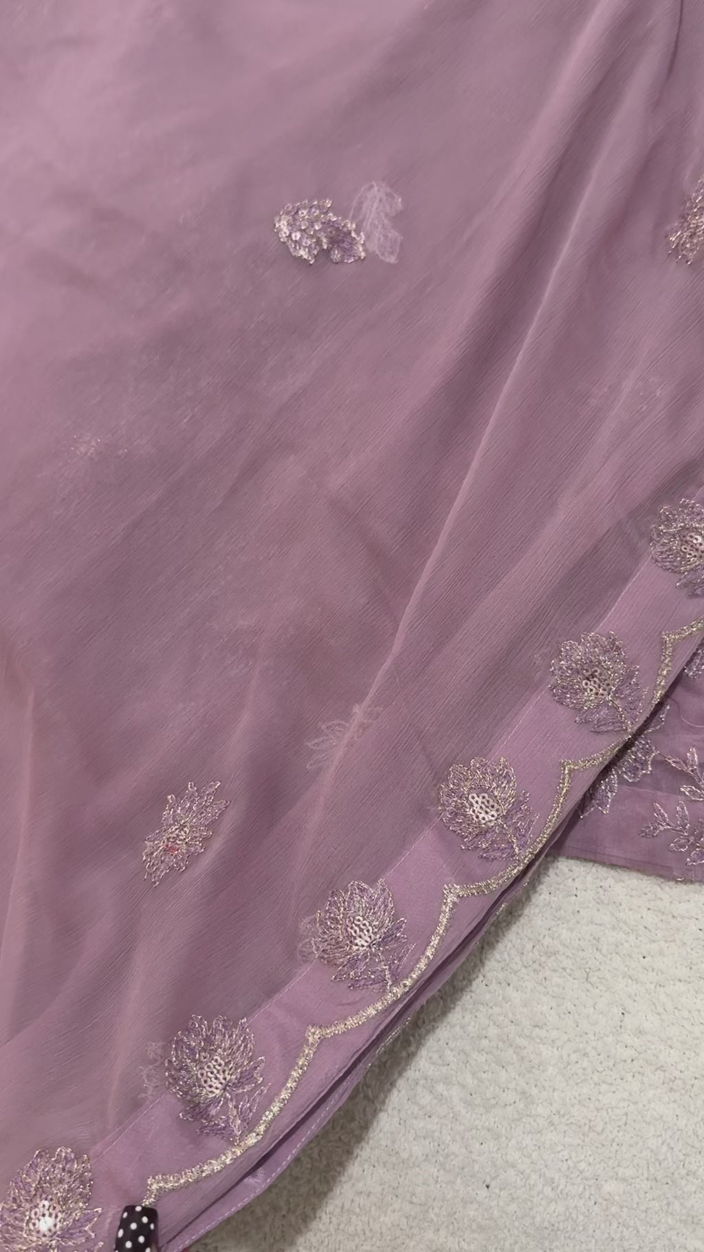ZAINAB - Lavendar Bloom Palazzo Suit