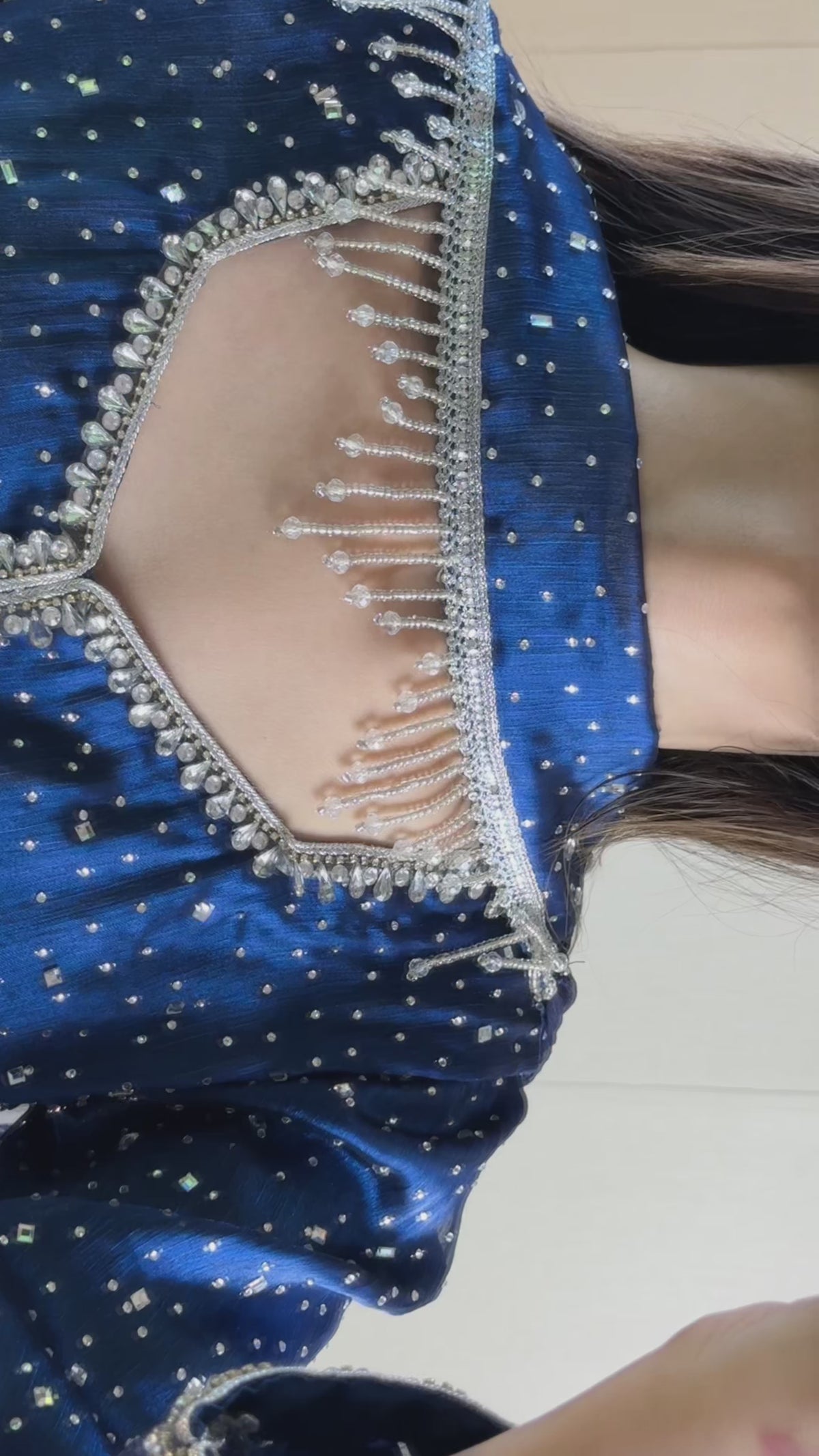 AZURE - Royal Blue Gown with Stones